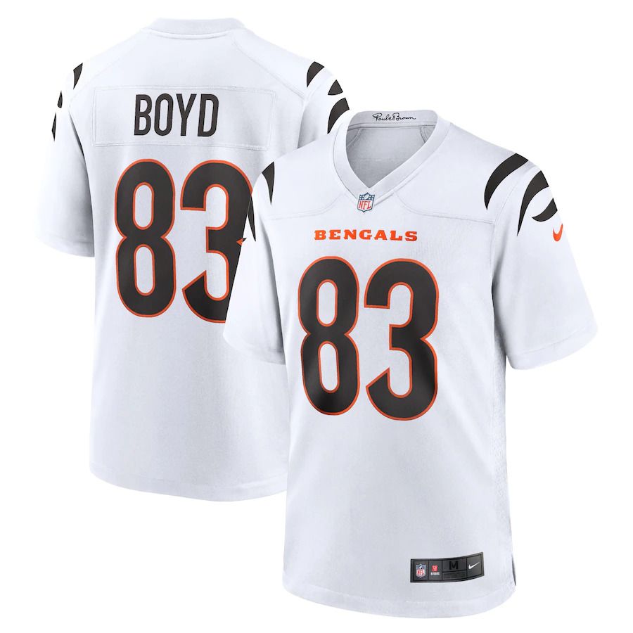 Men Cincinnati Bengals #83 Tyler Boyd Nike White Game NFL Jersey